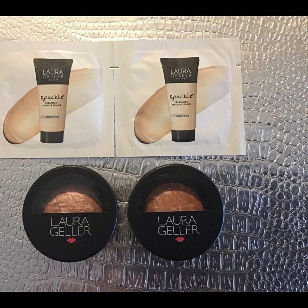 New Set Of 2 Laura Geller Baked Blush Honeysuckle